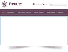 Tablet Screenshot of fertilityfoundationoftexas.org